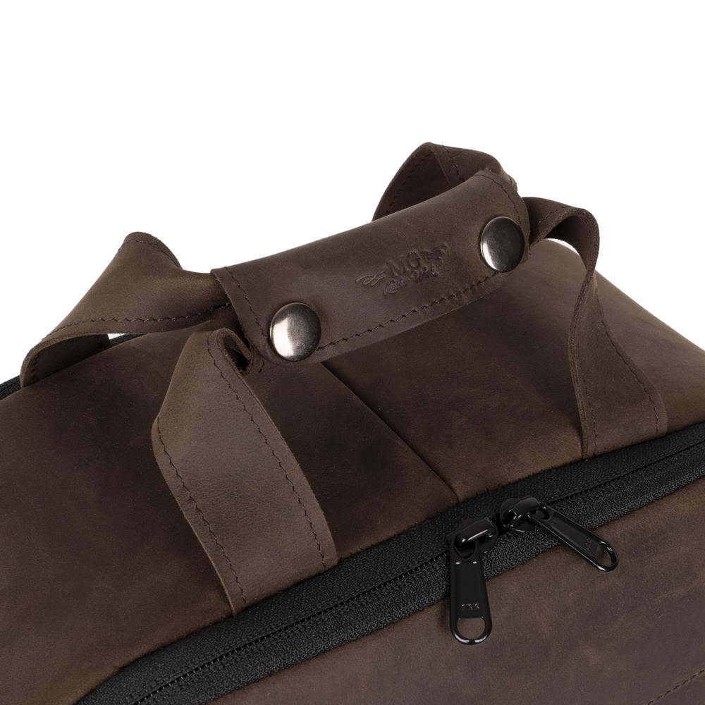 MG Leatherwork- Backpack, Crazy Horse Leather, Brown
