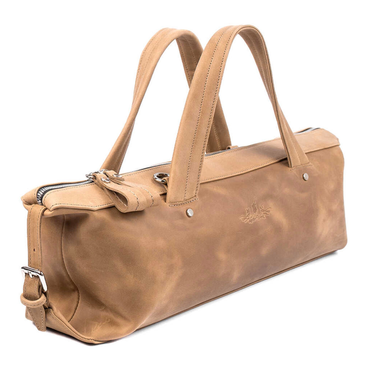 MG Leatherwork-Flute gig bag- Crazy Horse Leather- Olive