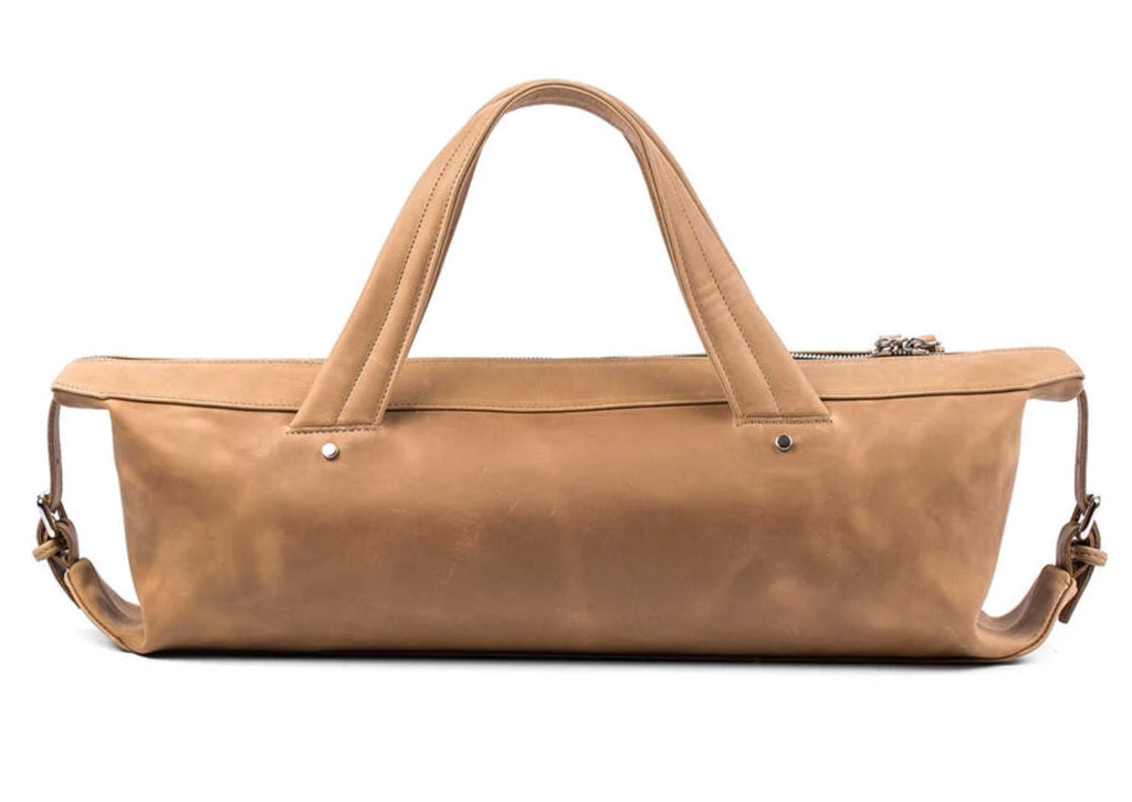 MG Leatherwork-Flute gig bag- Crazy Horse Leather- Olive