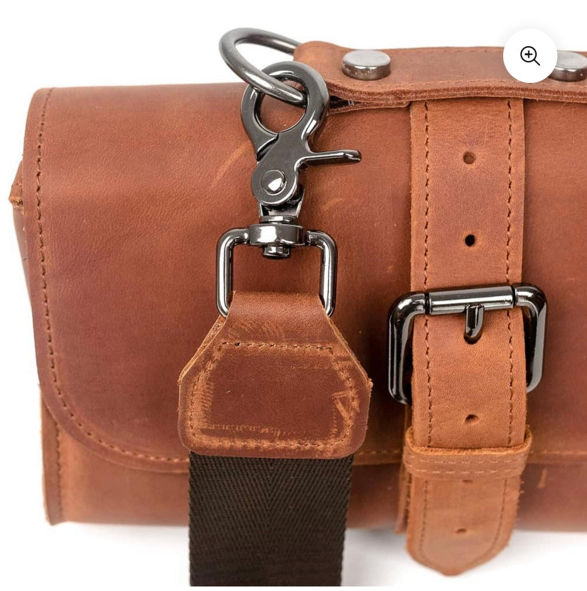 MG Leather work- Classic style, crazy horse leather, Ljusbrun