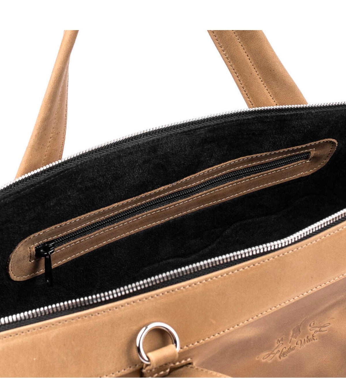 MG Leatherwork-Flute gig bag- Crazy Horse Leather- Olive