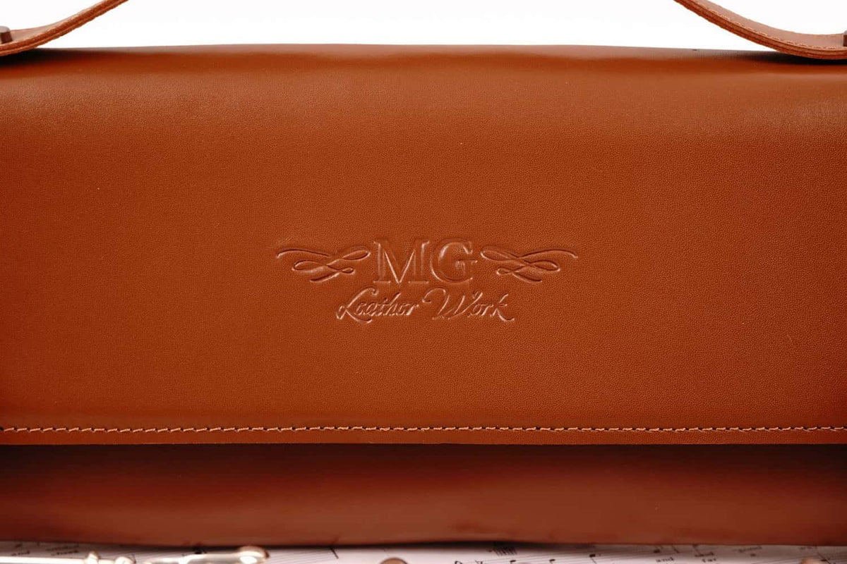 MG Leatherwork- Classic style, Detroit Leather, Rosa