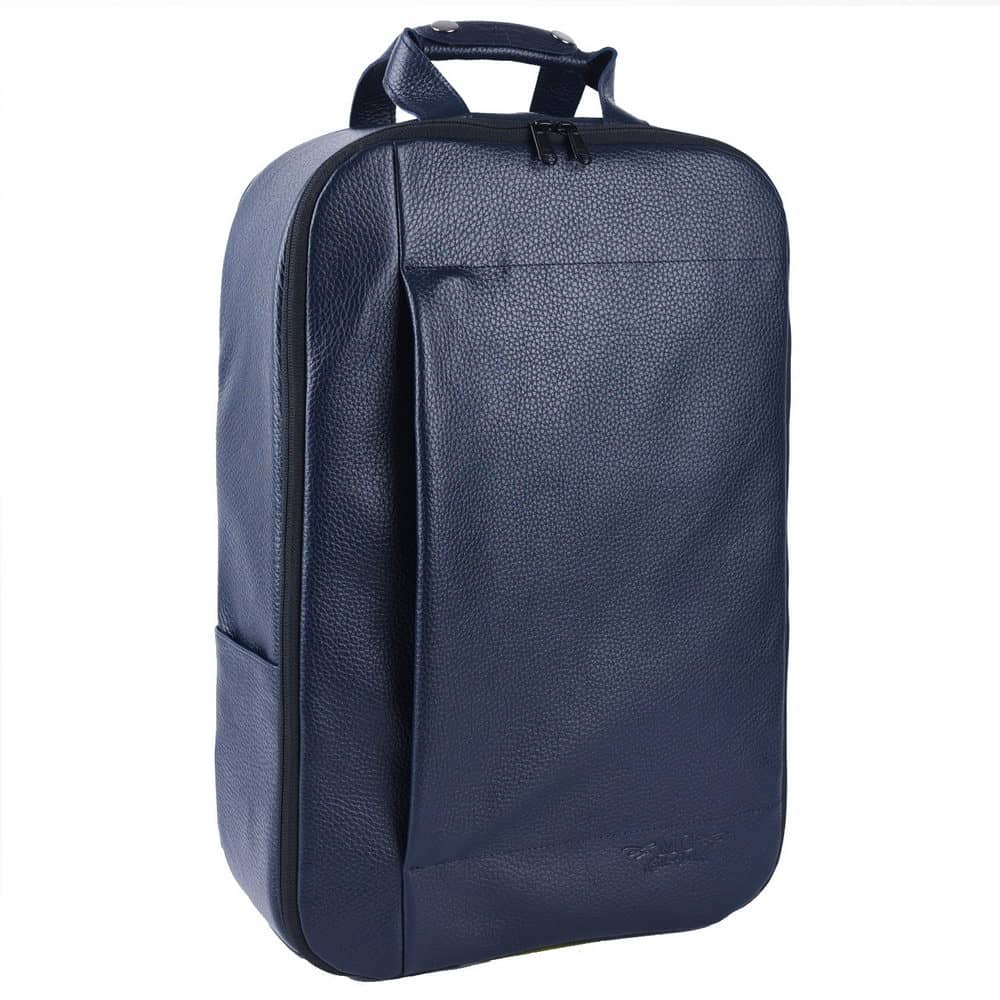 MG Leatherwork- Backpack, Flotar Leather, Dark Blue