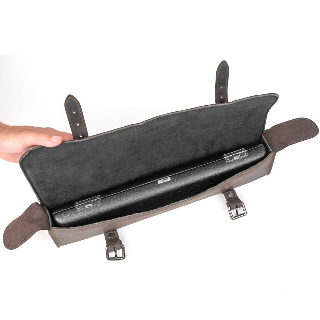MG Leather work- Classic style, crazy horse leather, Brun
