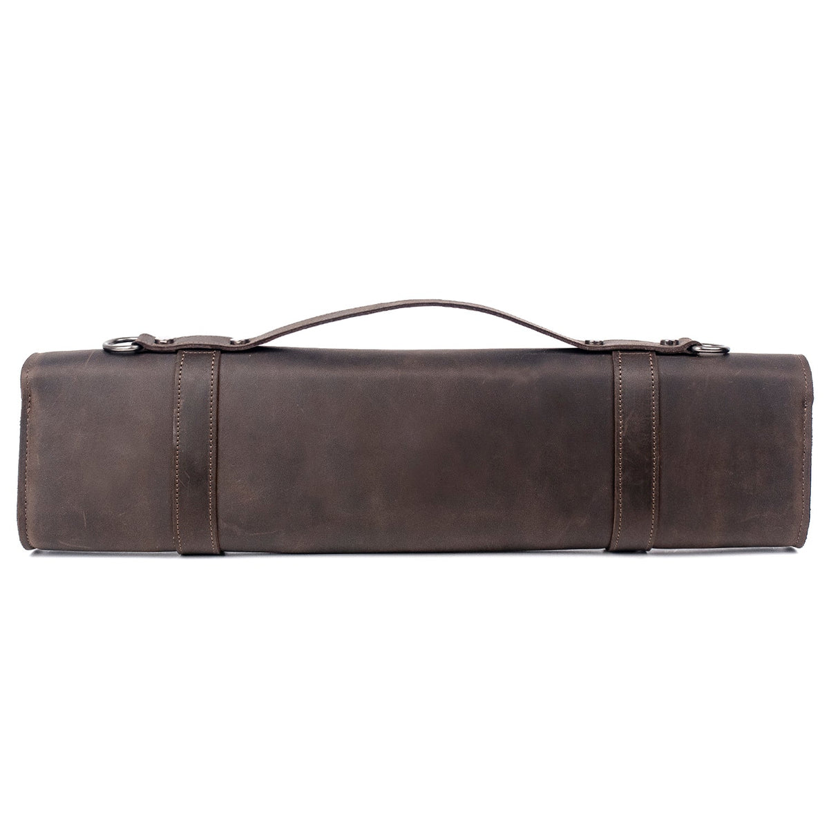 MG Leather work- Classic style, crazy horse leather, Brun